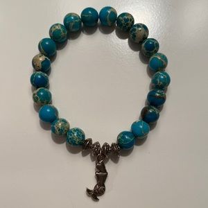 TURQUOISE MERMAID CHARM BRACELET